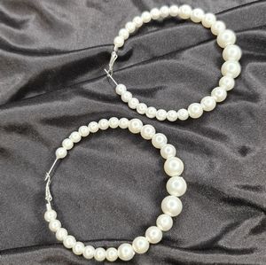 Pearl earings / Hoops